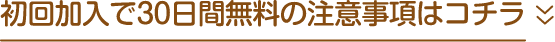初回加⼊で30⽇間無料の注意事項はコチラ